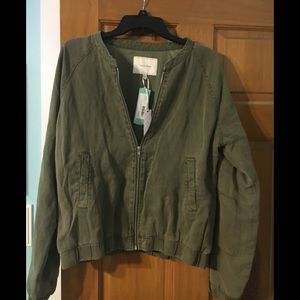 Green cargo jacket